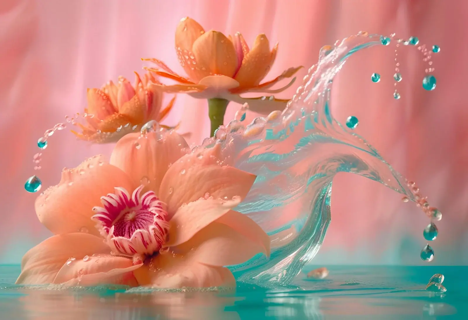 Fleur exotique accueil feuilles fleurs